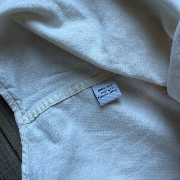 CROFT & Barrow 100% Cotton Button Down Long Sleeve Shirt Large - Picture 3 of 5